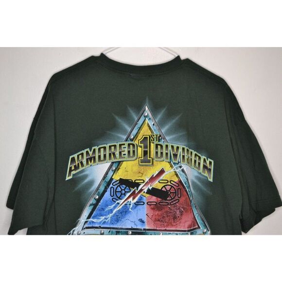 US Army Men's XXL Green Short Sleeve Graphic Print T-Shirt - Picture 5 of 12